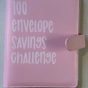 100 Envelope Savings Challenge Pink Savings Binder